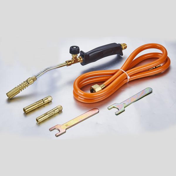 0.79KG UP201 Weed Burner Hand Holder 3 Different Nozzles Gas Heating Torch 37cm