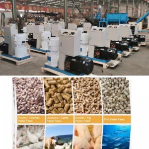 China Full Automatic Animal Poultry Feed Pellet Making Machine Set 7.5-30kw on sale