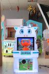 Cute bear kids bullets arcade shooting kids coin operated game machine for
