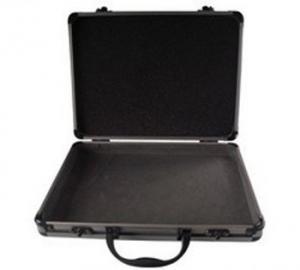 China Travel Durable Aluminum Laptop Case Briefcases Black Color With Password Lock on sale