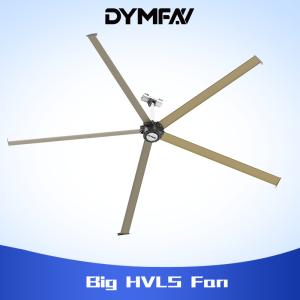 Wholesale 6.6m Gearless Big HVLS Ceiling Fans 1.5kW 65 RPM For Workshop from china suppliers