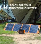 100W Portable Foldable Solar Panel 166mmx166mm Cell Size