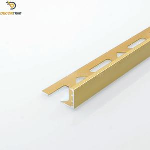 Wholesale 2.5m Aluminium Edging Profile , L Shaped Metal Trim Anodizing Matt Gold from china suppliers