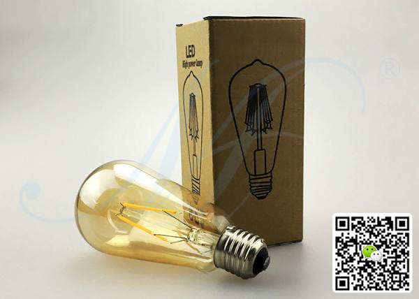 CE RoHS FCC SAA Approved High Quality ST64 Edison LED Bulb E26 E27 B22 4W AC220