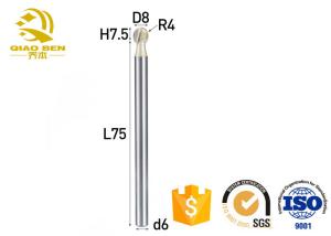 Wholesale Tungsten Solid Carbide Ball Nose End Mills / 3 Flute End Mill Aluminum from china suppliers