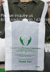 Supermarket Bio-Degradable Compostable T Shirt Bags Thank You Tote Perfect For