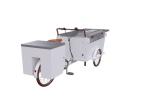 Three Wheel Street Bbq Anti Fouling Hot Dog Cart With Grill