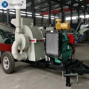 Wholesale Mobile Diesel Wood Crusher Machine Branch Shredder Chipper Mobile Type from china suppliers