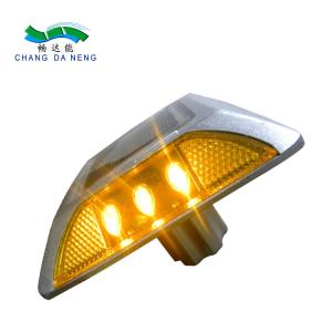 Wholesale Solar Road Studs 2V LED IP68 Waterproof Aluminum Alloy PC Reflective Yellow Red White Blue Green from china suppliers