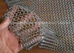 Customized Chainmail Ring Metal Mesh Drapery For Shopping Mall Hotel Decoration