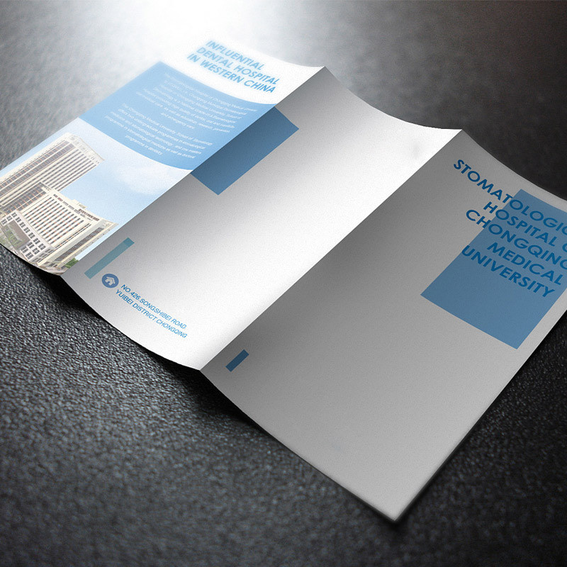 Brochure Instructions Custom Color Printing Fold Featuring LOGO Spot UV Manufacturer