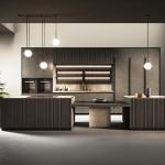 Luxury Island Solid Surface Plywood Storage Kitchen Unit Set With Modern Corner