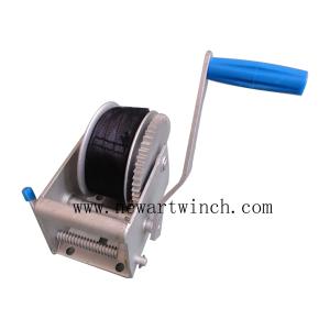 Wholesale 500kg Single Speed Portable Manual Winch , Strap Cable Manual Hand Winch from china suppliers