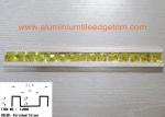 Polished Silver Glass Mosaic Tile Trim Aluminium Alloy Edge Corrosion Resistant