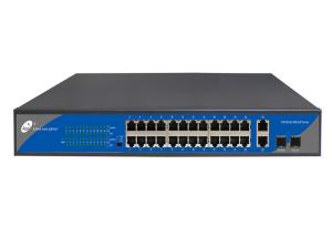 Wholesale 10/100Mbps 24 Port POE Switch Unmanaged 2 Gigabit Combo Port from china suppliers