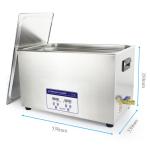 30L Automotive Digital Industiral Metal Part Ultrasonic Cleaner With Basket