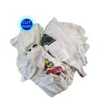Cheap cotton clean cloth used white printed t shirt rags cotton workshop wiping
