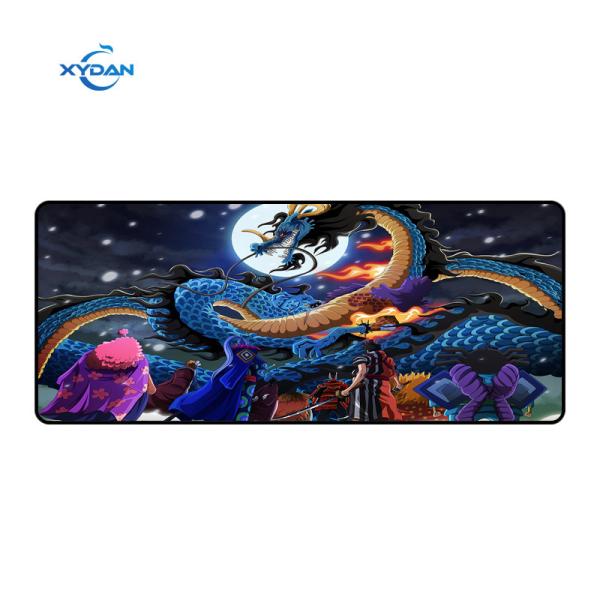 XXL Custom Design Natural Rubber Colorful Anime Cartoon Dragon Gaming Mouse Pad