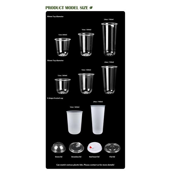 Custom Logo Printed Disposable Clear PP Plastic Cup for Hot and Cold Refreshments