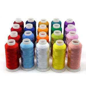 Wholesale Industrial 100% Polyester Thread for Machine Sewing and Embroidery in 75d/2 More Count from china suppliers