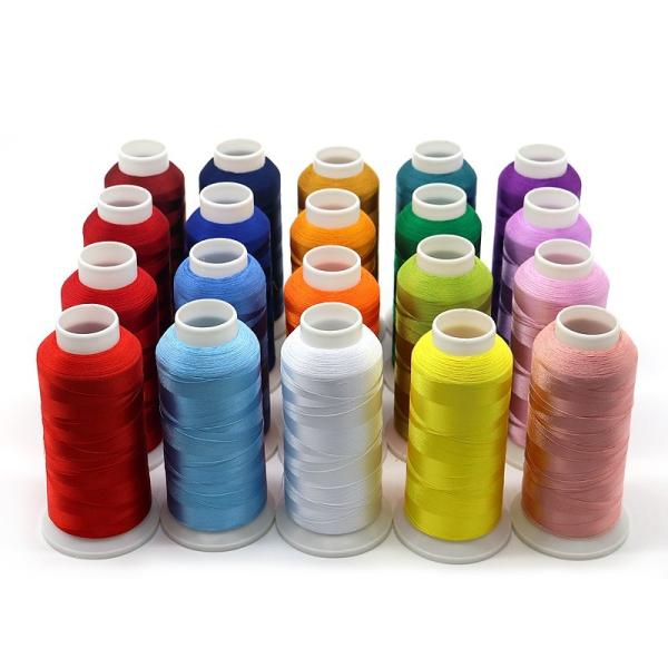 OEM/ODM 100% Polyester Lot Stock 700 Colors Embroidery Thread for Fast Machine