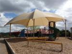 Steel Tensile Shade Structures PVDF Membrane Sun Shade Exterior Park stable