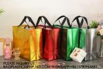 Sparkle Gift Bags With Tissues – Set Of Rose Gold Reusable Shiny Gift Bags