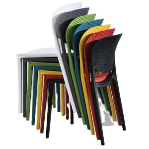 Wholesale Food Court Dining Room Furniture Stackable Plastic PP Chair with Modern Design Style at Affordable from china suppliers