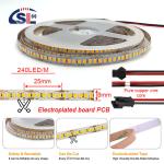 240 LEDs Waterproof Drop-Glue Electroplate LED Light Strips for Smart Mirrors 3-