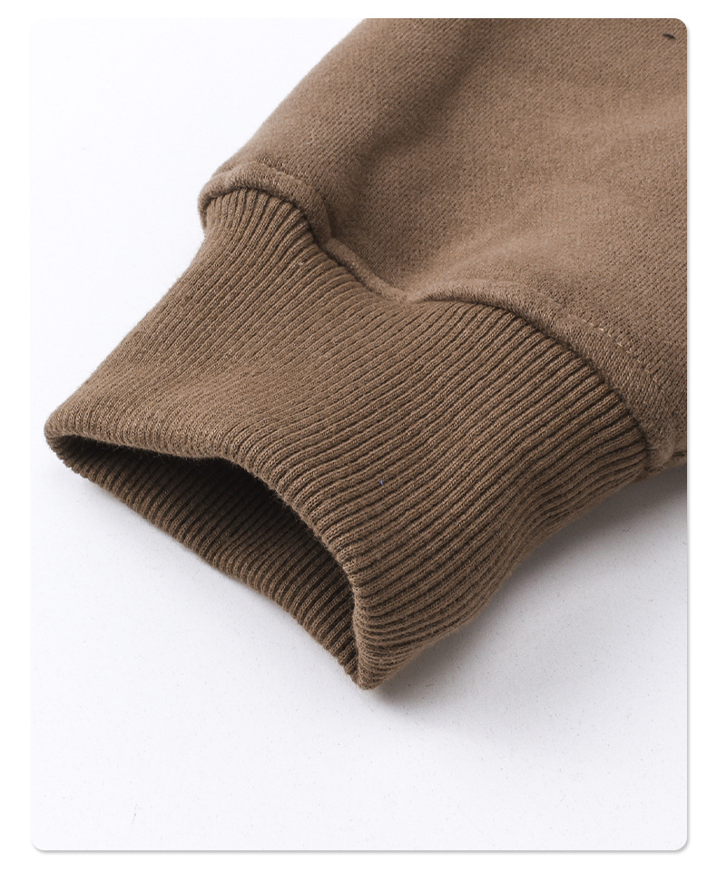 Hooded Collar Winter Warm Cotton Terry Embroidery Masked Ninja Hoodie for Cold Days