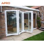 Customizable hollow tempered glass aluminum folding door aluminum alloy window