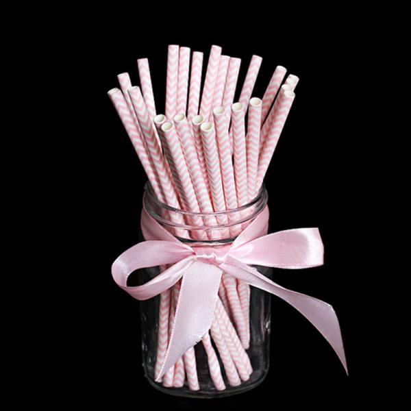 FDA Certificate Biodegradable Paper Straws Food-grade Recyclable Printed Eco