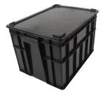 Small ESD Safe Plastic Boxes 350*265*125mm Anti Static Bin Glossy Lamination