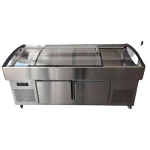 Wholesale Stainless steel stepped display cabinet refrigeration refrigeration facilities from china suppliers