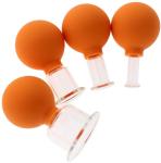 A Set Of Four Different Size Favorable Reusable Cupping Silicone Massage Suction