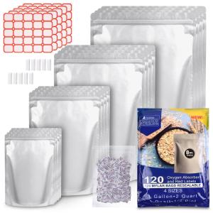 Wholesale Oxygen Absorbers Custom Mylar Bag Resesealable Stand Up Aluminum Foil Food Storage from china suppliers