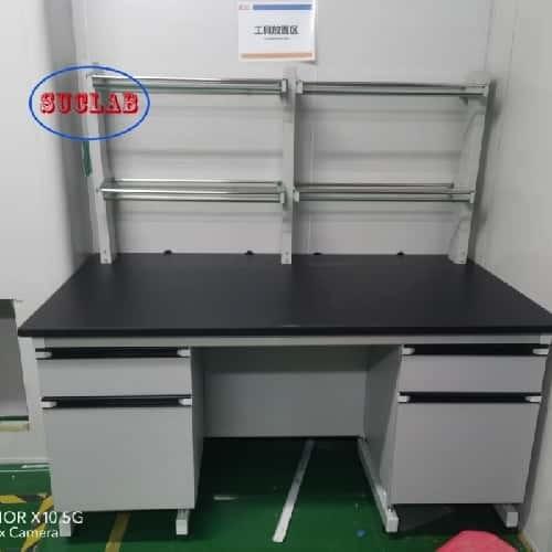 China Chemistry Lab Bench Hong Kong with Stainless Steel Hinge and Phenolic