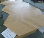 550 x 90 x 10MM, 60 degree 2 layers Chevron Euro Oak Engineered Wood Flooring,