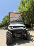 Grey Color 2 Seater Golf Cart 4 Wheel 10 Inch Tire 70-100km With Lithium Battery
