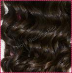 Weft Deep Wave Peruvian Virgin Remy Human Hair Extensions Black 14" - 28"