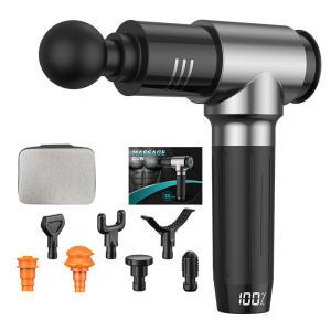 Wholesale 60db LCD Touch Screen Percussion Massager Black Rechargeable Mini Massager from china suppliers