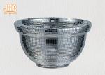 Creative Silver Mirrored Mosaic Fiberglass Flower Bowls Indoor Decor