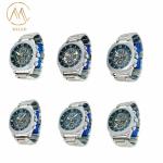 Newly Design Waterproof Silver Bezel Quartz Watch Good Price Logo Customize