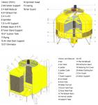 Fiber FRP GRP counter flow water Cooling Tower Circular square Cooling Tower