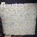 UVG 5ft rose wall weddings in white artificial silk hydrangea flowers for party