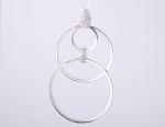 Round Circles Shape Geometric Collection Pendant With CZ Stones 925 Sterling