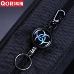 Deyi Badge Reel Heavy Duty Retractable Keychain With All Metal Carabiner Key