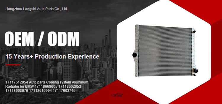 Aluminum Radiator for BMW 17118669005 17118662853 17118663676 17118615994 17117603745