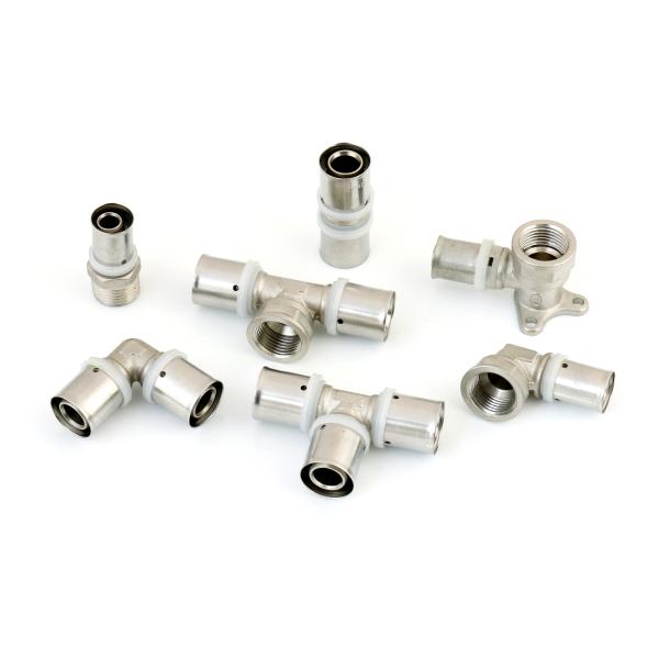 Pex pipe fittings brass press fittings female tee for pex-al-pex pipe