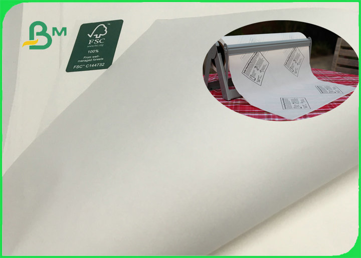 60gsm 70gsm 80gsm 120gsm Bleached White Kraft Paper Roll Food Safe FSC FDA EU ISO